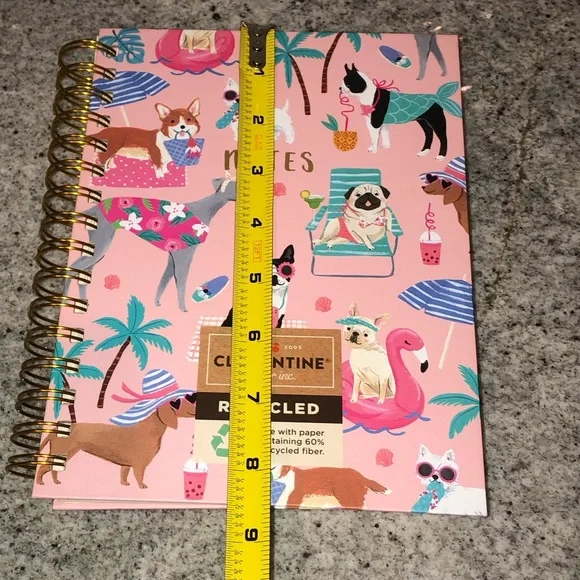 ✨NWT✨ Clementine Paper Spiral Notebook Journal Notebook Set of 2 Dog Print Theme - Picture 10 of 15